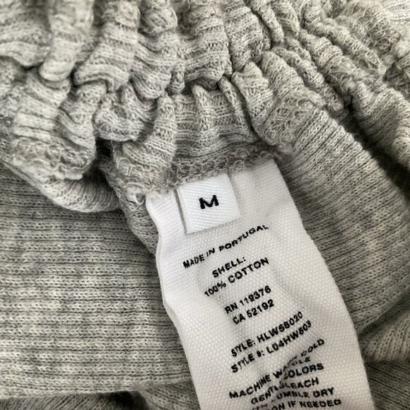 Helmut Lang - Open Cold Shoulder, Runched Side Short Gray Bodycon Dress - Size M - Picture 9 of 10